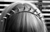 tiara spikes prateada